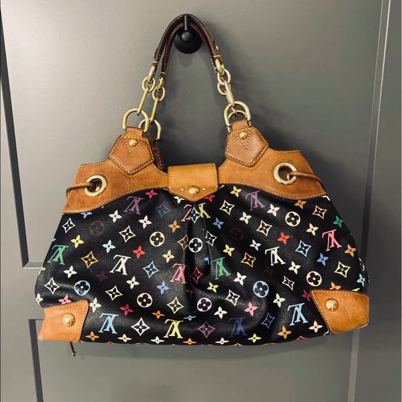 Louis Vuitton Black Multicolor Ursula MM - Picture 2 of 11